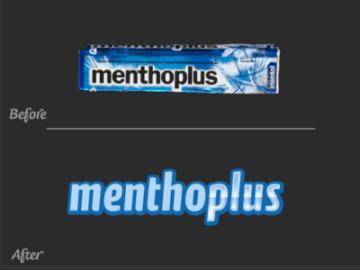 MenthoPlus Logo Restyling brand brand and identity branding custom type design lettering logo typography vector logo