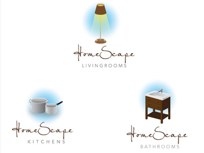 Homescape branding logo