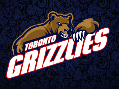 Toronto Grizzlies Football branding logo