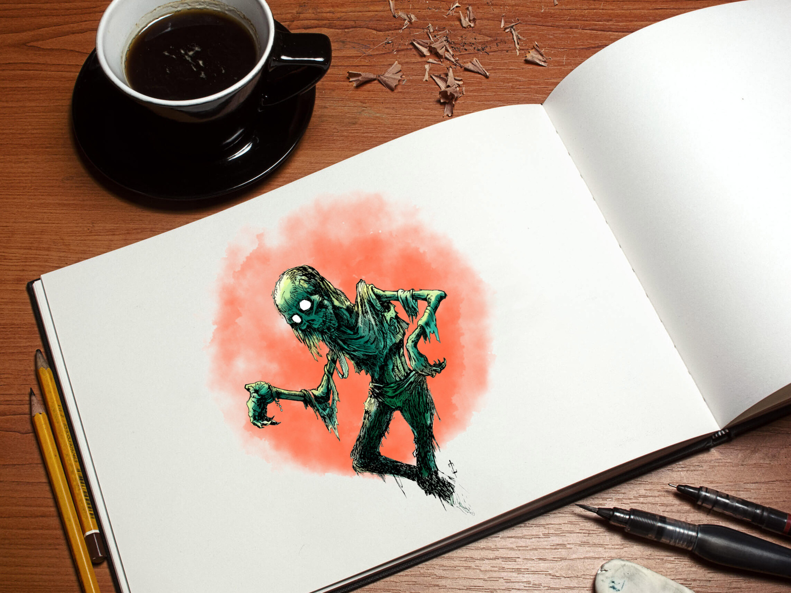 Zombie Lurker By Mark Wilhelm On Dribbble