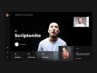 Music Player Dashboard Design Preview dashboad design minimal music player rap ui web