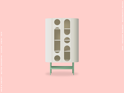 Illustration of the Oblò B Cabinet