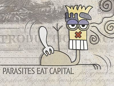 Parasites eat capital cartoon character design digital art expressions graffiti illustration illustrator neo pop pop vector