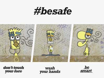 Be safe #00 cartoon character coronavirus design digital art expressions graffiti illustration illustrator neo pop pop vector