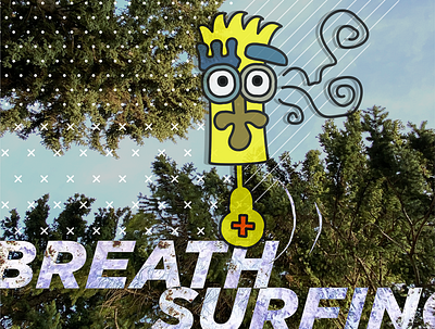 Breath surfing art artwork breath concept digital graffiti illustration pop surfing visual