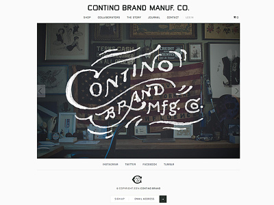 Contino Brand is LIVE apparel branding contino brand lettering