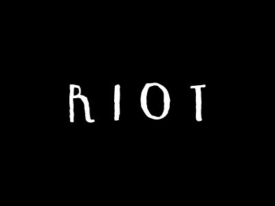 Riot lettering process