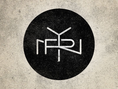 N.Y.R. identity lettering monogram