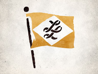LL Flag identity illustration lettering