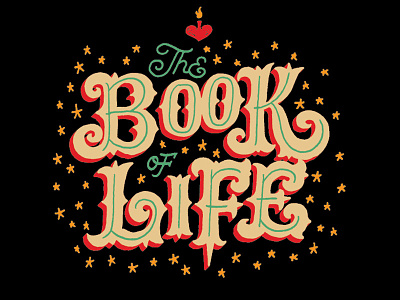 The Book of Life Logo branding lettering