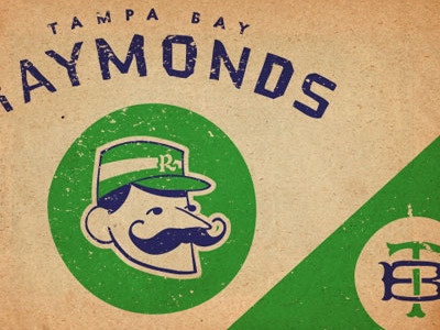 Tampa Bay Rays design illustration lettering monogram