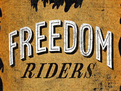 Freedom illustration lettering