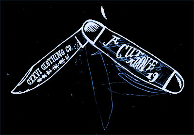 Knew Knife illustration lettering