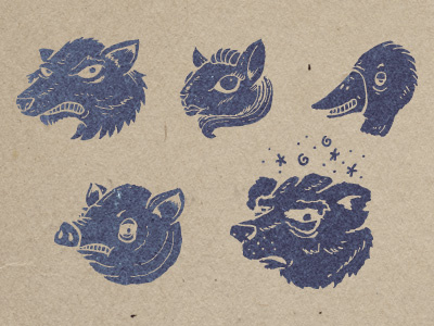 Animalicons illustration process