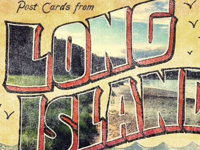 Post Cards from Home illustration lettering