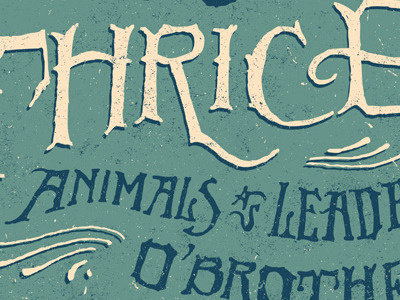 Touring illustration lettering process