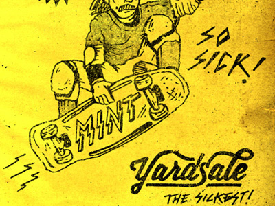 The Sickest Yardsale illustration lettering