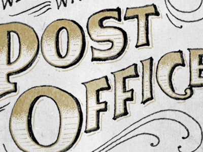 Post Office lettering