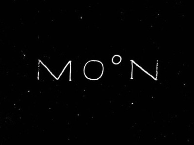 Moon design lettering