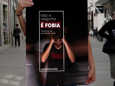Design for a cause academic brand campaign portuguese poster problem project social university