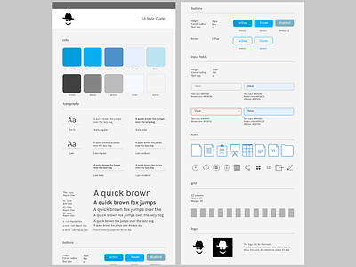 Style Guide branding design logo style guide typography ux