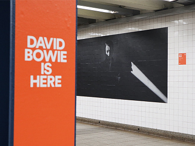 David Bowie Is Here branding david bowie design music