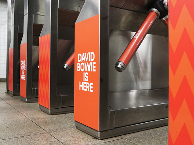 David Bowie Is Here branding david bowie design music