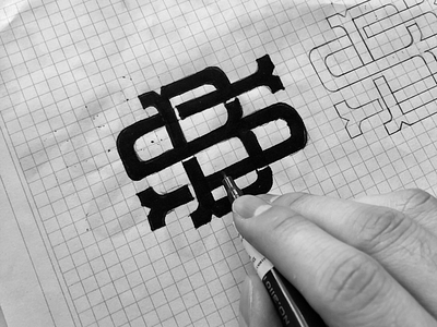 SB Monogram Sketch brand identity branding customlogo design icon logo monogram sketch