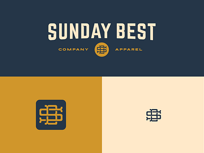 SUNDAY BEST brand identity branding branding design customlogo design flat icon lettering logo logodesign logotype monogram typography