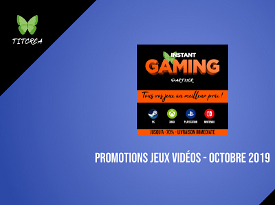 PROMOTIONS JEUX VIDÉOS – OCTOBRE 2019 bonsplans gaming jeux jeuxvidéos pormotions promos titcrea videogames vidéos