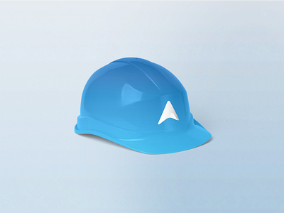 Flex Vertical Branding - Helmet blue blue design design helmet helmet branding logo repiano symvol vertical