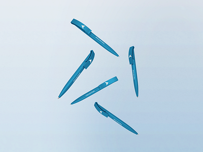 Flex Vertical Branding - Pencils blue branding logo minimal design pencil branding pencil design repiano symol vertical