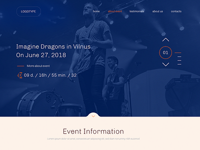 Events UI/UX Landing Page