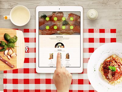 Dinner subscription landing page