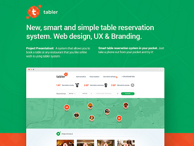 Tabler Branding and UI repiano reservation restaurant system table