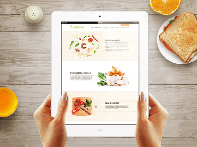 Dinner subscription landing page