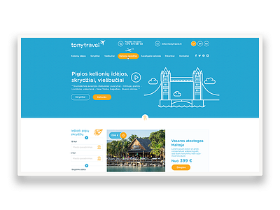 Tony Travel UI repiano travel ui uidesign ux uxdesign web