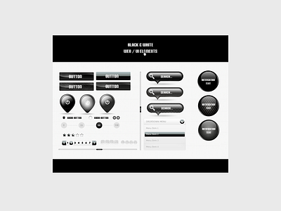 Badass 2010 Web UI Elements 2010 black repiano ui userinterface