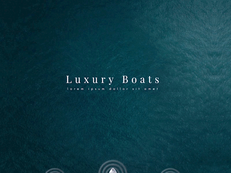 Luxury Boats Animation adobe xd animation auto animation boat interaction luxury ocean ui animation