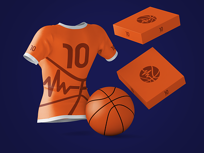 Basketpulse Branding awesome basketball basketball jersey basketball logo branding mockup orange packaging packaging design repiano shirts soft
