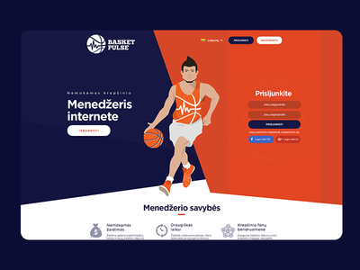 BasketPulse UI/UX basketbalk manager basketball basketball player game winner kawhi manager online manager orange repiano tomaskor ui uiux user experience user interface