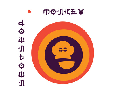 Monkey Downtown bar design identity logo monkey