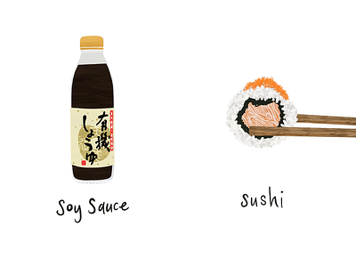 Sushi design food illustration illustrated food illustrated recipe illustration recipe illustration typography