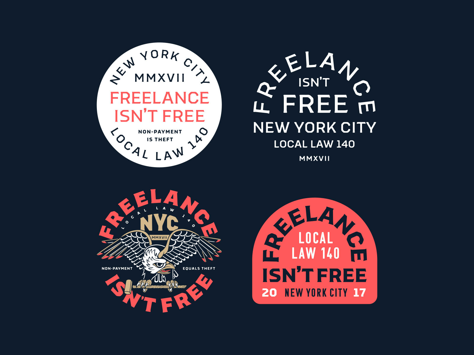 The Freelance Isnt Free Act NYC by Eric Lee on Dribbble