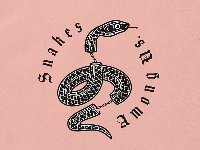 Snakes Among Us badgedesign branding graphic design illustration illustrator lettering logo photoshop snake texture typography vector vote him out