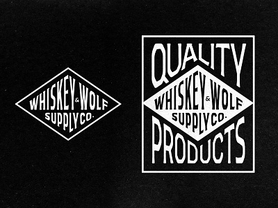 Whiskey & Wolf apparel logo badgedesign brand identity branding graphic design illustration illustrator lettering logo logo design merch design photoshop typography vector