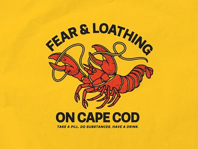 Cape Cod badgedesign brand identity branding cape cod graphic design illustration illustrator lobster logo merch design piebald seafood typography vector