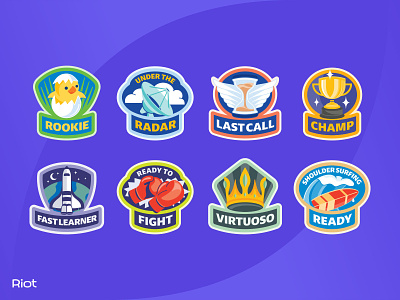 Riot Reward Badge Set