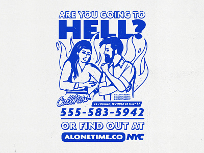 Are you going to hell? advertising badgedesign branding design graphic design hell illustration illustrator logo merch typography vector