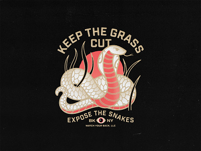 Expose The Snakes badgedesign branding gold graphic design illustration illustrator lettering merch snake typography vector